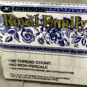 Royal Family Full Flat Top Sheet For 54 X 75 in